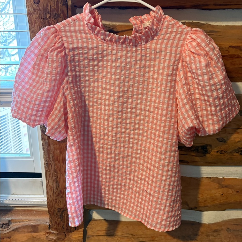 Tu Miel Pink Striped Blouse